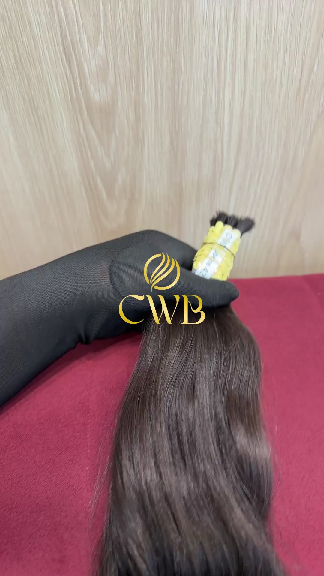 Cabelo Castanho Claro 40cm 80g Brasileiro do Sul