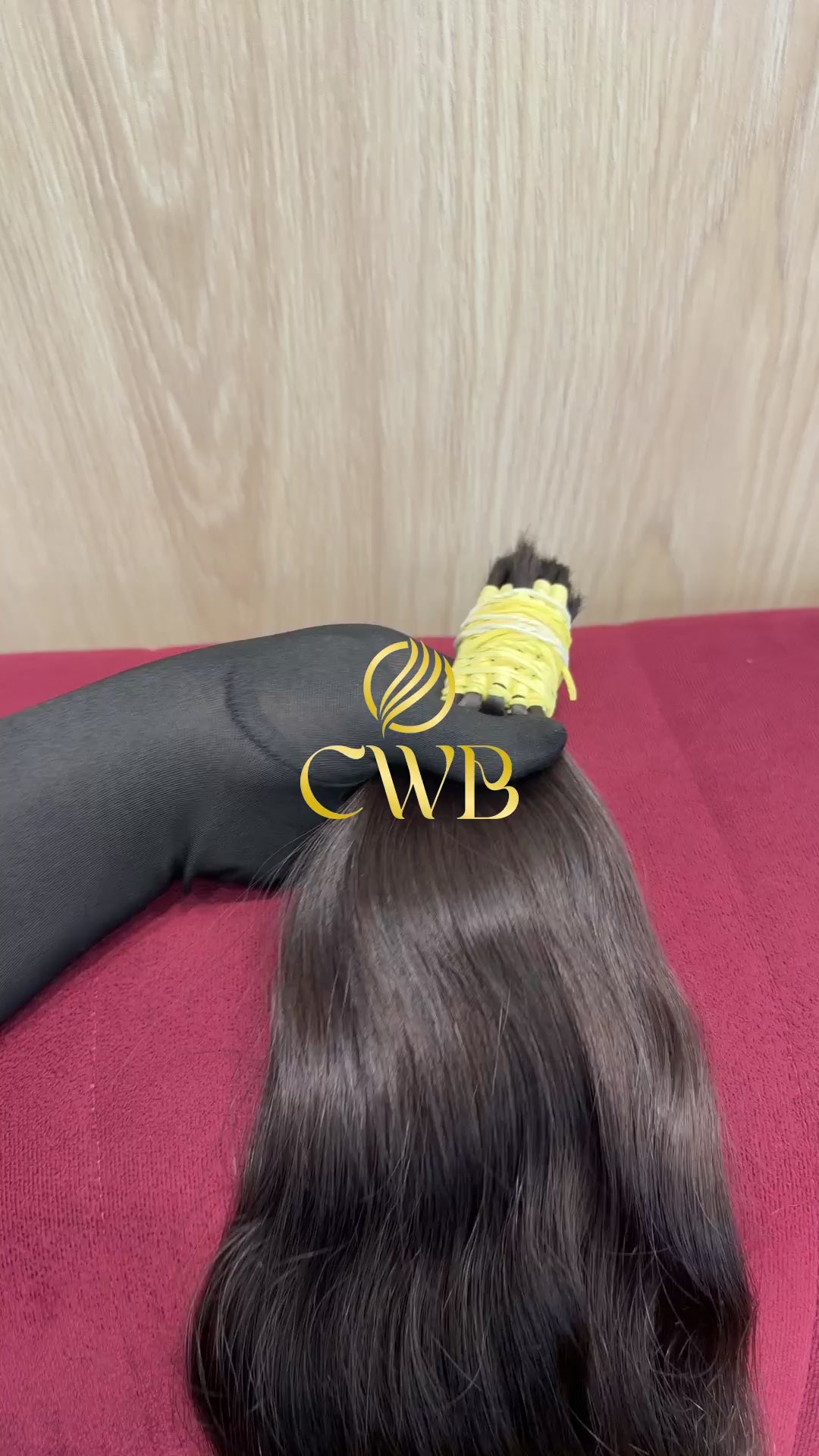 Cabelo Castanho Claro Natural 54cm 199g Brasileiro do Sul