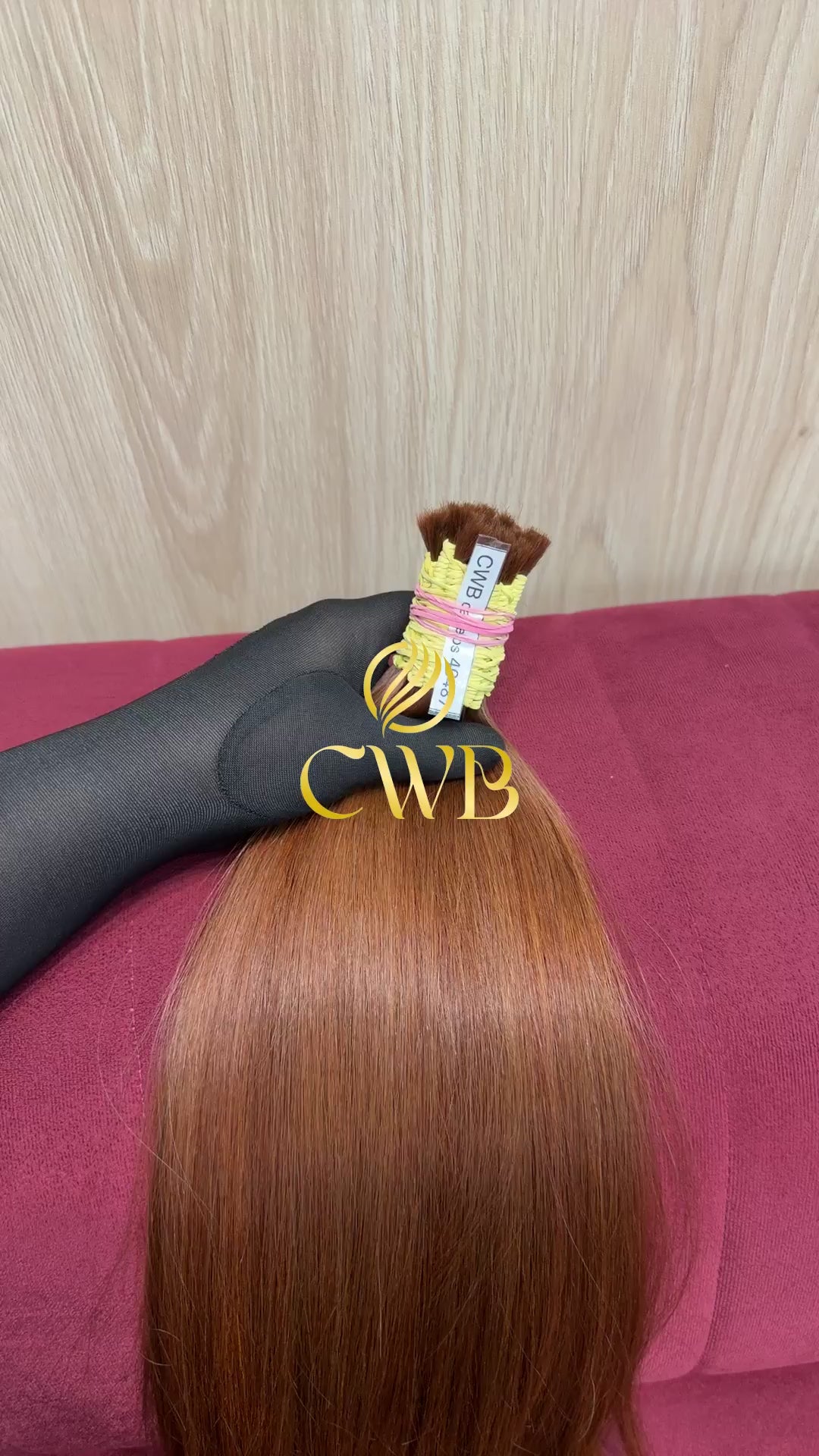 Cabelo Ruivo Natural Claro 56cm 181g Brasileiro do Sul
