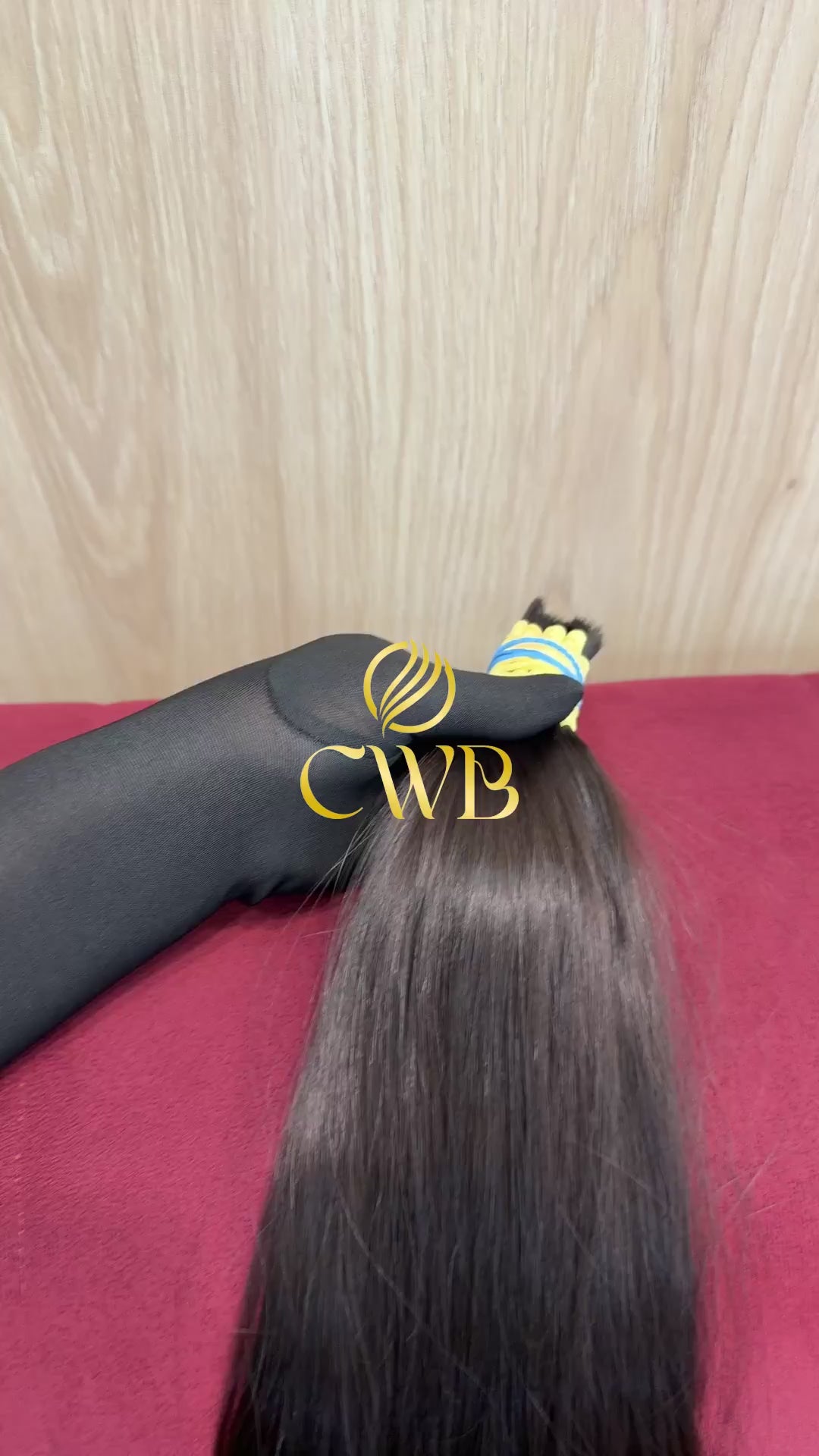 Cabelo Castanho Claro 62cm 144g Brasileiro do Sul