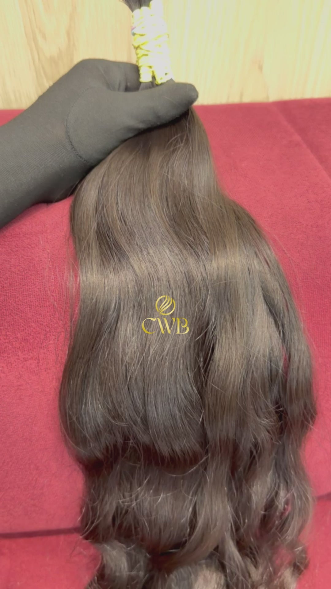 Cabelo Castanho Escuro Natural 59cm 91g Brasileiro do Sul