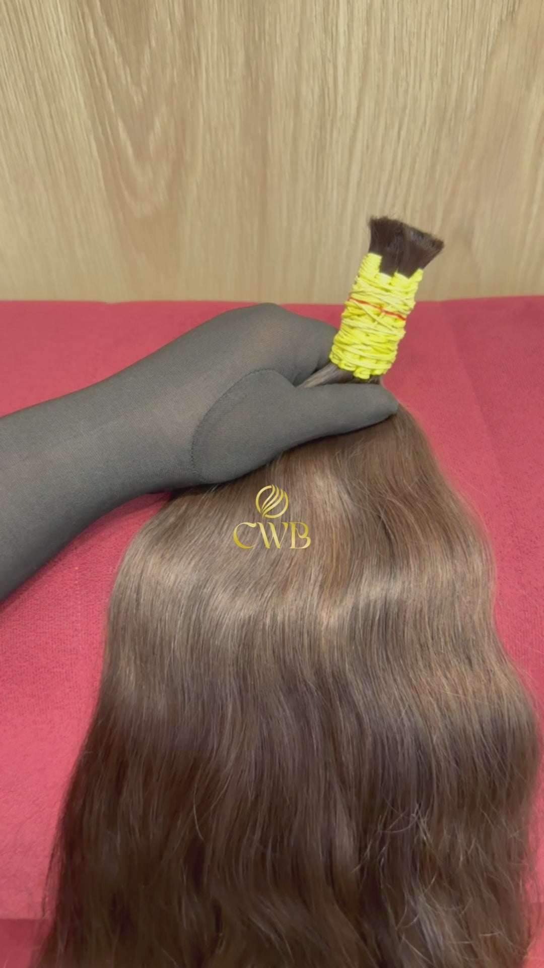 Cabelo Castanho Natural Claro 59cm 131g Brasileiro do Sul