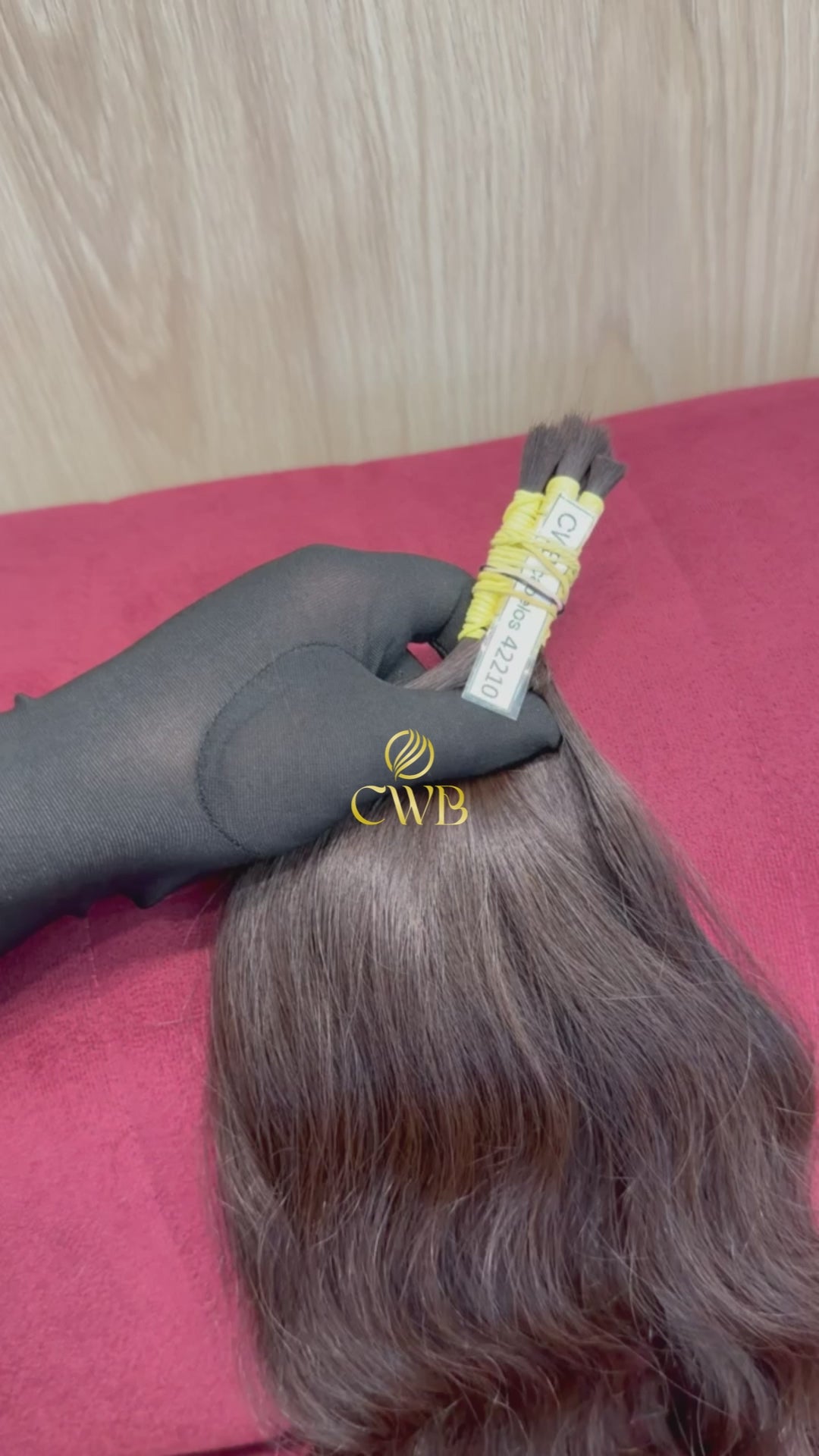 Cabelo Castanho Natural Claro 42cm 65g Brasileiro do Sul