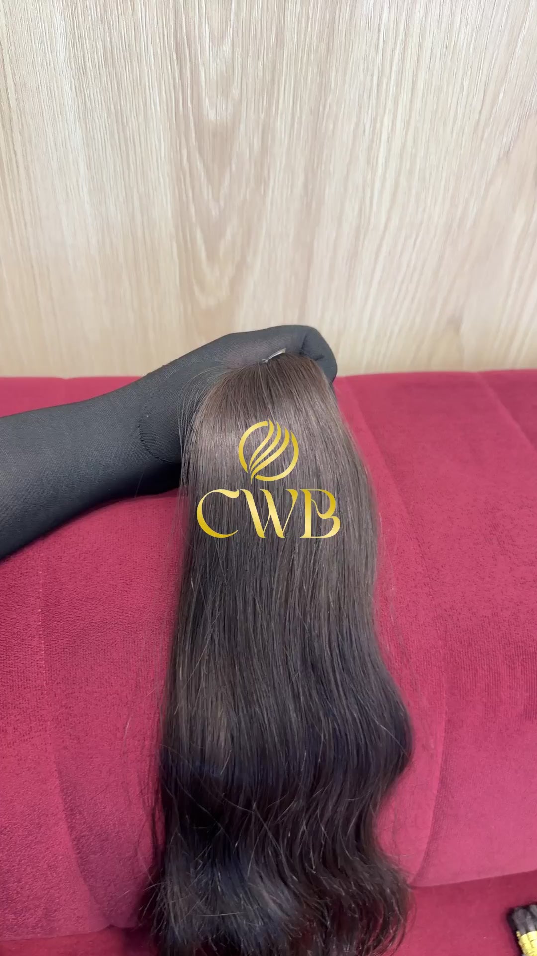 Cabelo Castanho Médio Natural 48cm 112g Brasileiro do Sul
