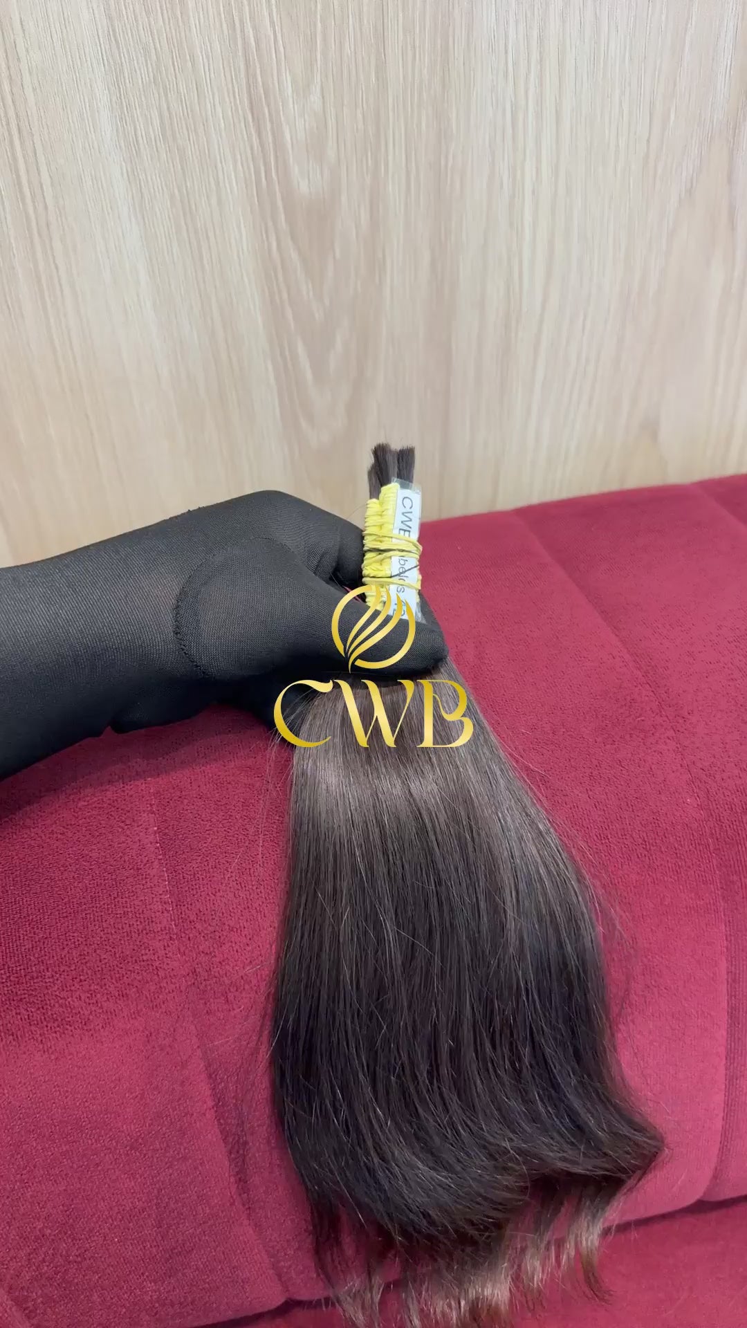 Cabelo Castanho Claro Natural 36cm 37g Brasileiro do Sul