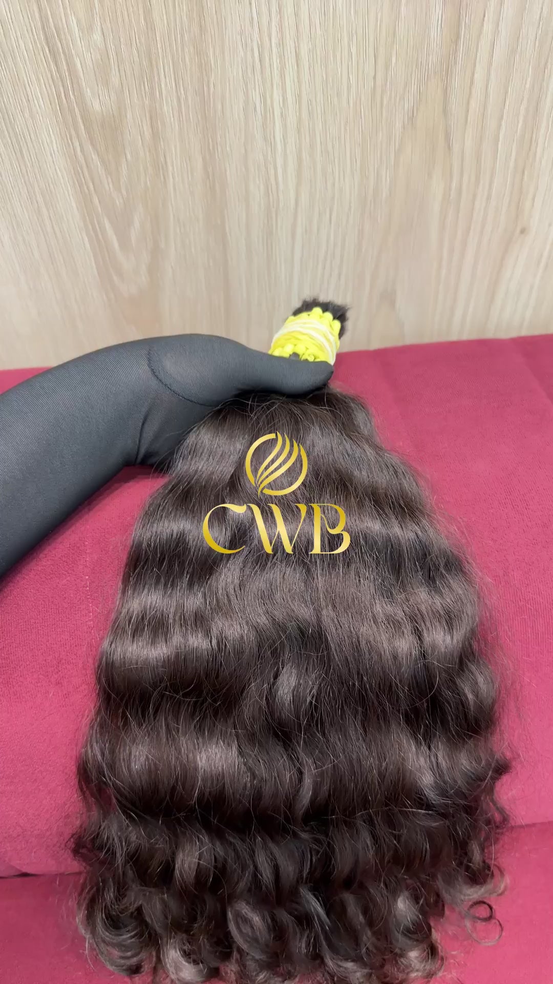 Cabelo Castanho Natural Claro 51cm 223g Brasileiro do Sul
