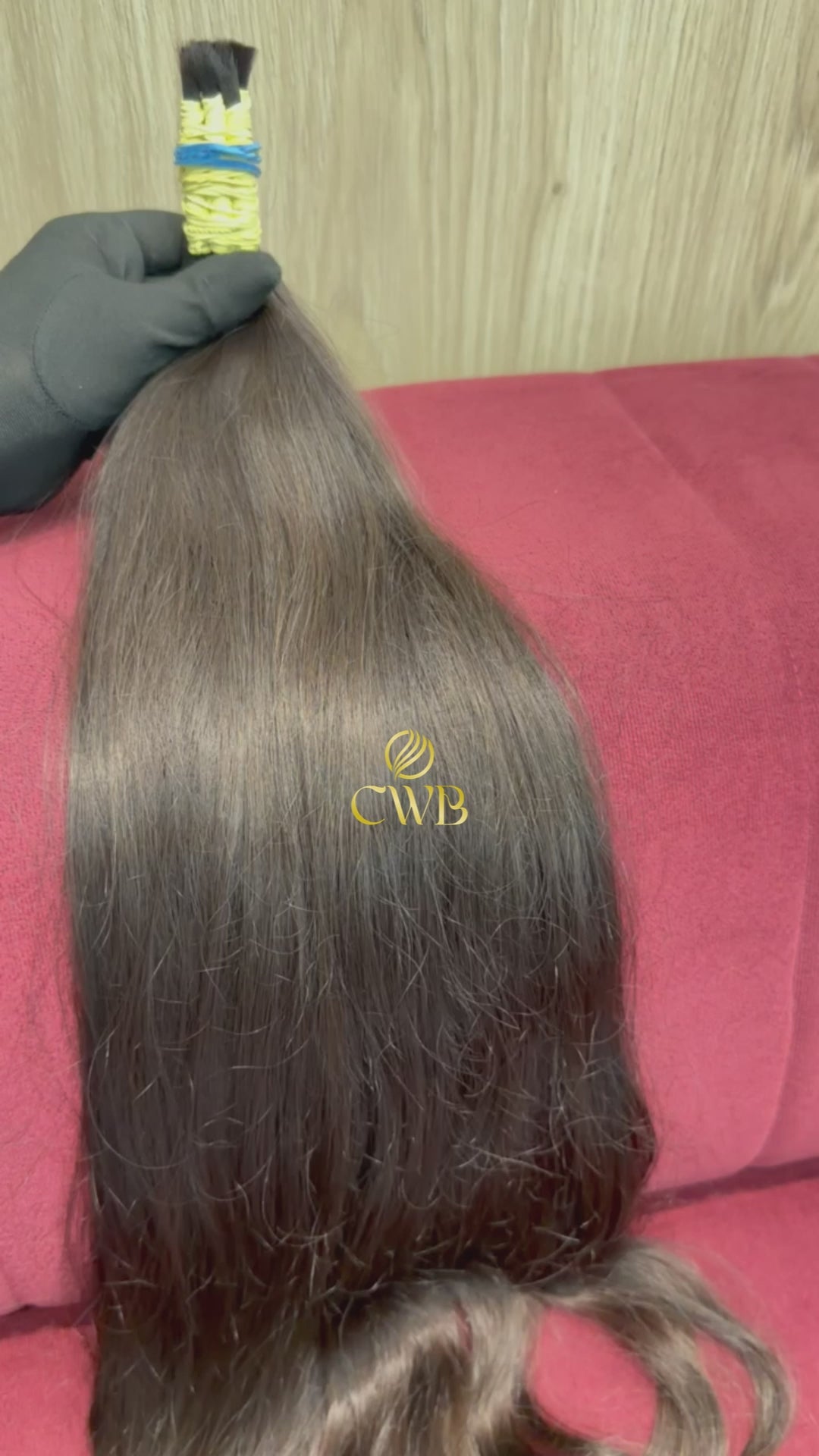 Cabelo Castanho Médio Natural 67cm 128g Brasileiro do Sul