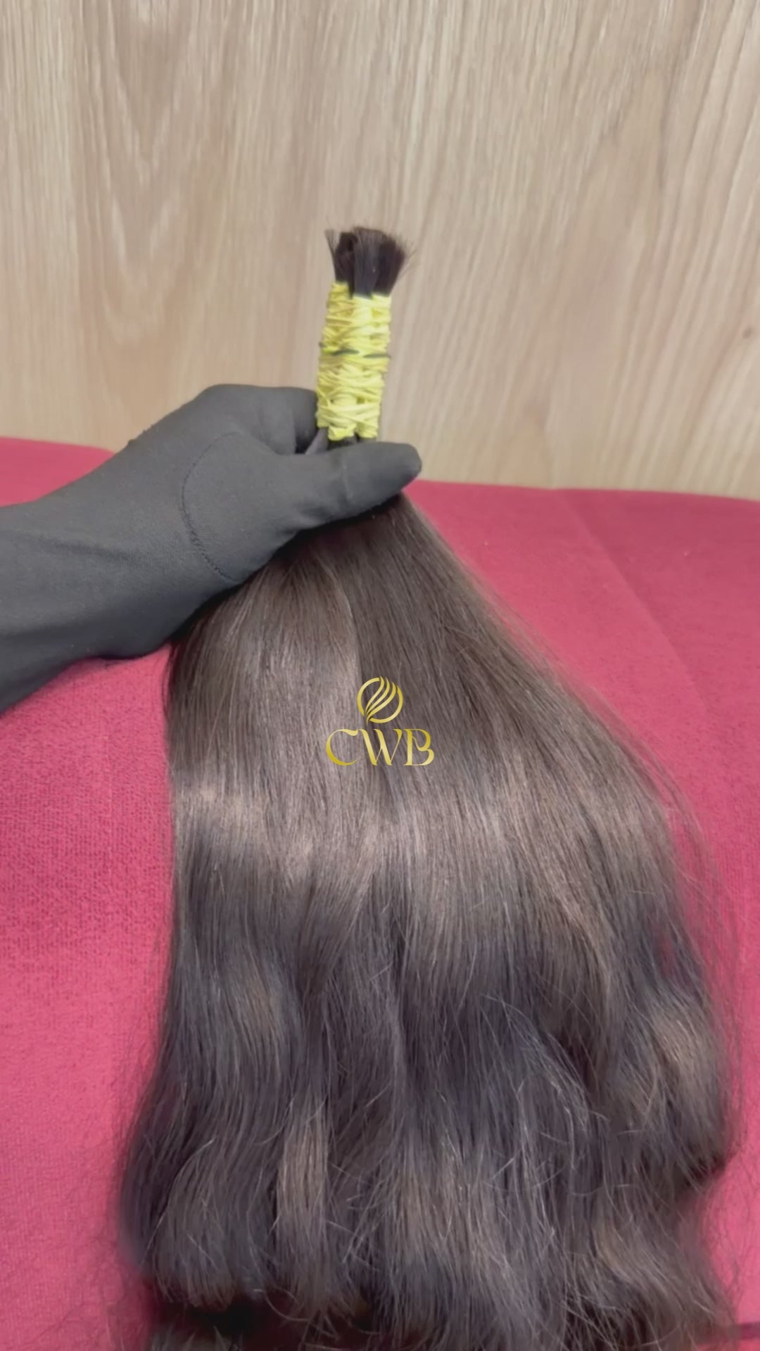 Cabelo Castanho Escuro Natural 55cm 101g Brasileiro do Sul