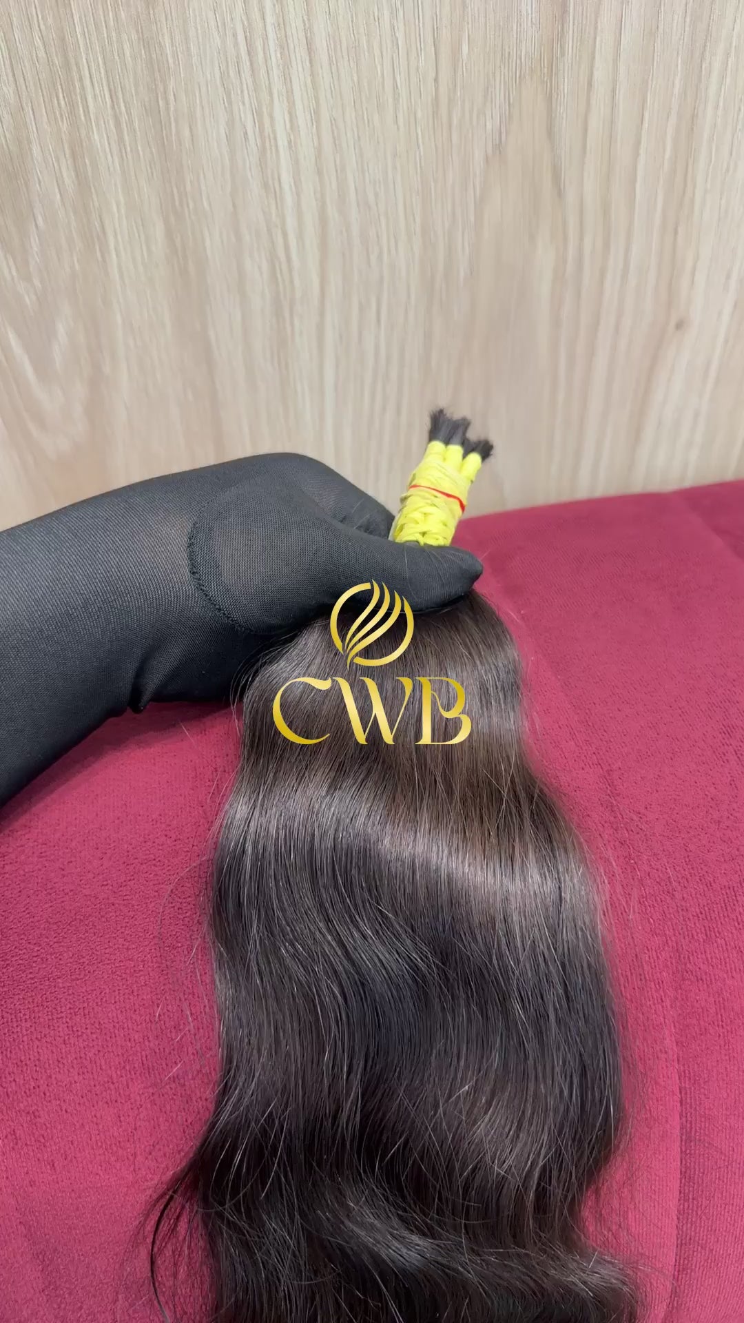 Cabelo Castanho Natural Claro 43cm 52g Brasileiro do Sul