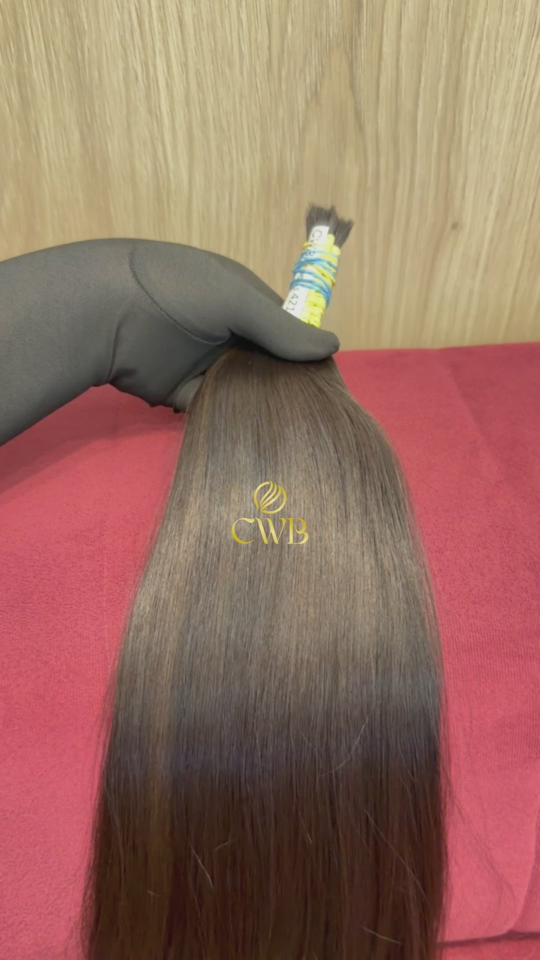 Cabelo Castanho Claro 64cm 90g Brasileiro do Sul